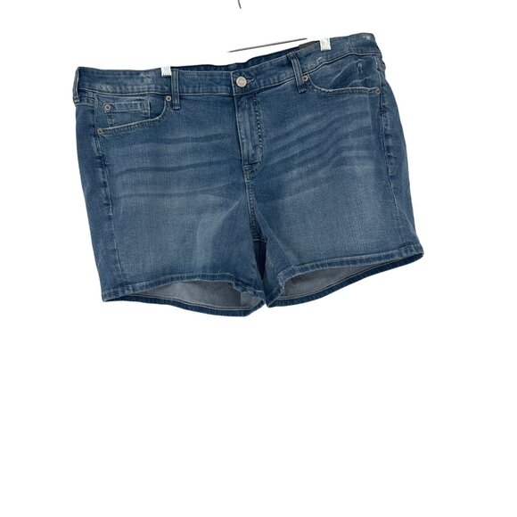 Torrid Mid-Rise Mid Shorts Vintage Stretch Denim jean Size 22 plus Womens new - Picture 3 of 7